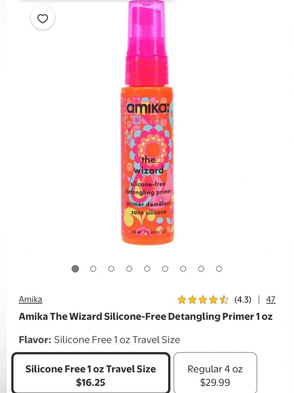 Amika The Wizard Silicone-Free Detangling Primer 1 oz